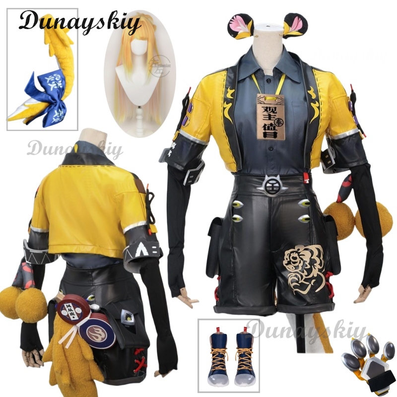 Anime Cosplay Zzz - Ju Fufu Cosplay Costume Wig ZZZ
