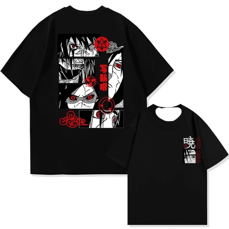 Anime Cosplay Naruto - Naruto Anime Derivative T-shirt with Uchiha