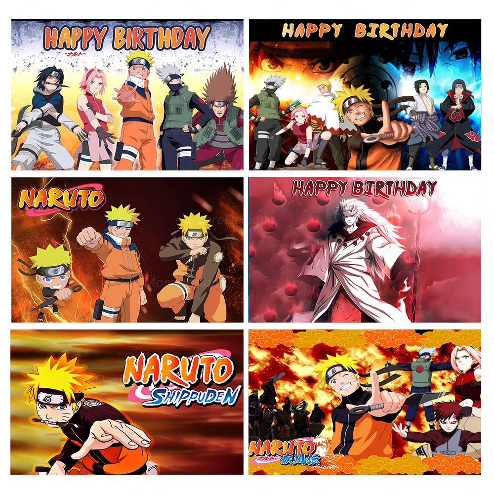 Anime Cosplay Naruto - Naruto Photo Backdrop Kids 1st Birthday