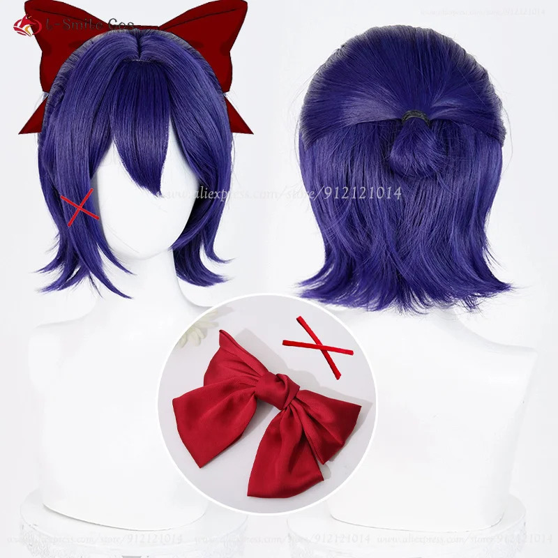 Anime Cosplay Blue Hair - Mita Cosplay Wig Short Blue Wigs