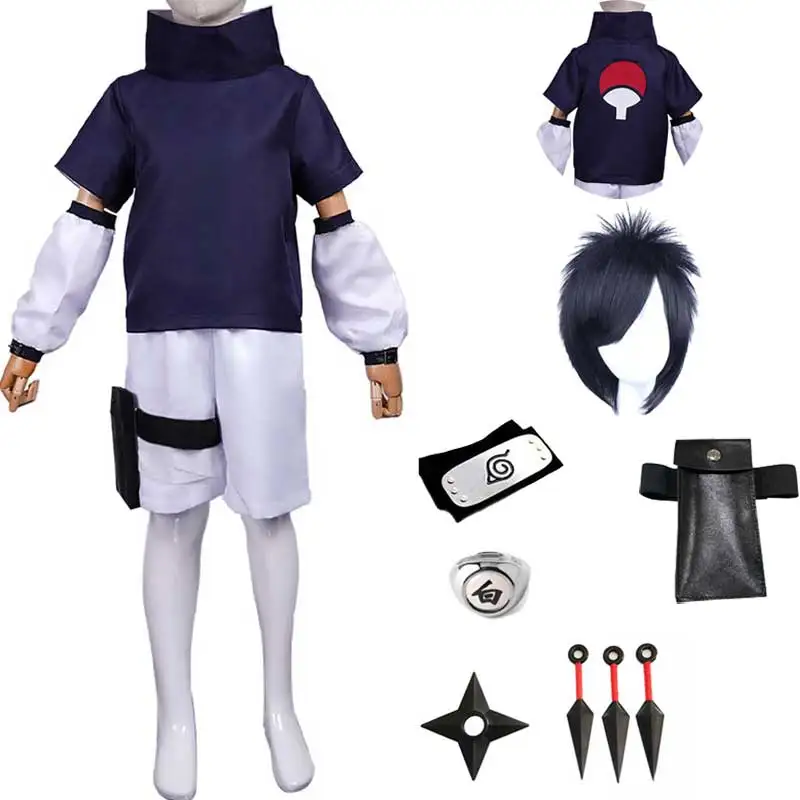 Anime Cosplay Kid - CosplayUchiha Sasuke Halloween Anime Cosplay Costume