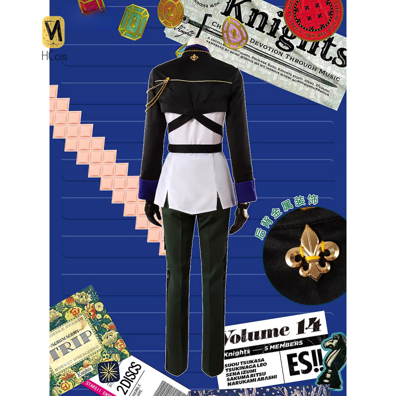 HCos Ensemble Stars knights tr - Anime Cosplay Dress For Men avaliação e preço