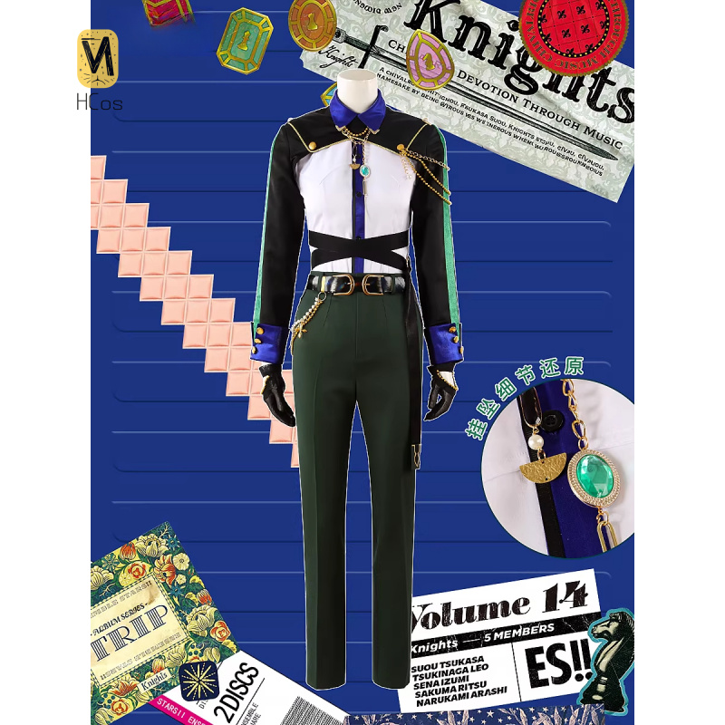 HCos Ensemble Stars knights tr - Anime Cosplay Dress For Men avaliação e preço
