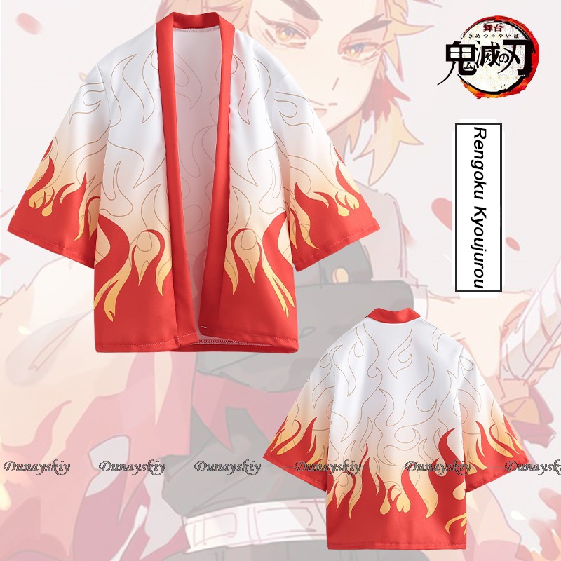 Anime Cosplay Costume Cloak Ki - Demon Slayer Haori avaliação e preço