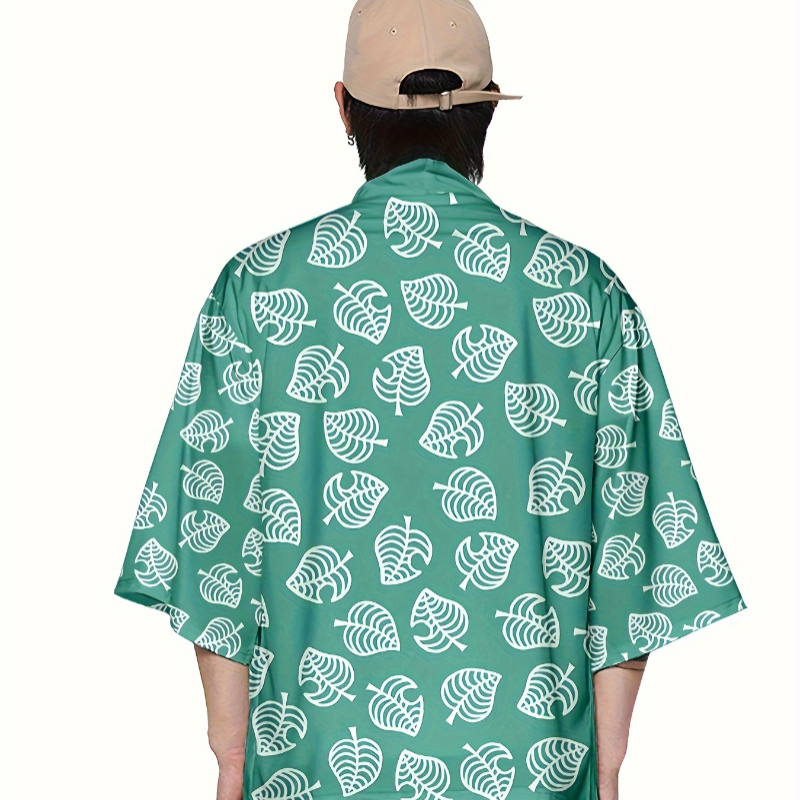 Women's Leaf Print Pink Sweet  - Demon Slayer Haori avaliação e preço