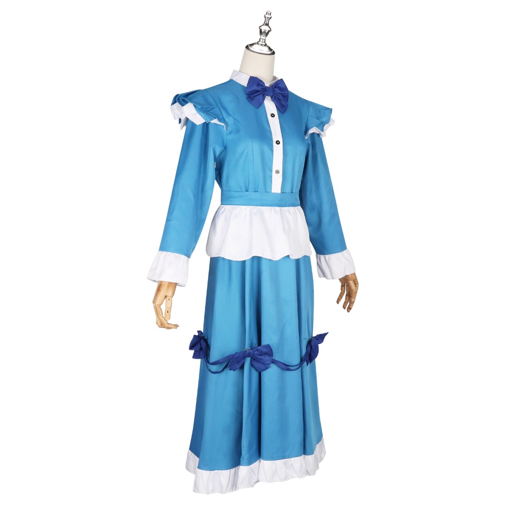 Poppy Red Hair Cosplay Costume - Anime Cosplay Blue Hair avaliação e preço