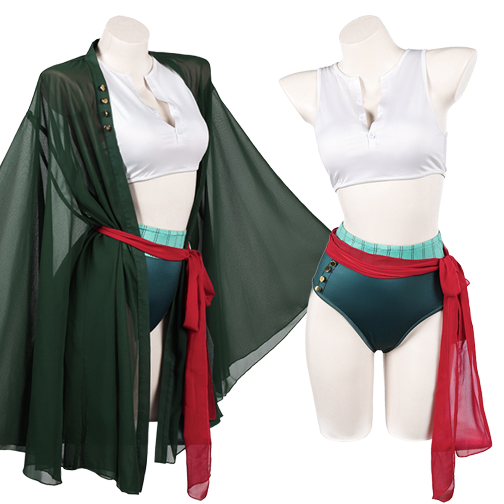 Fantasia Pirate Lady Roronoa O - Anime Zoro Cosplay Female avaliação e preço