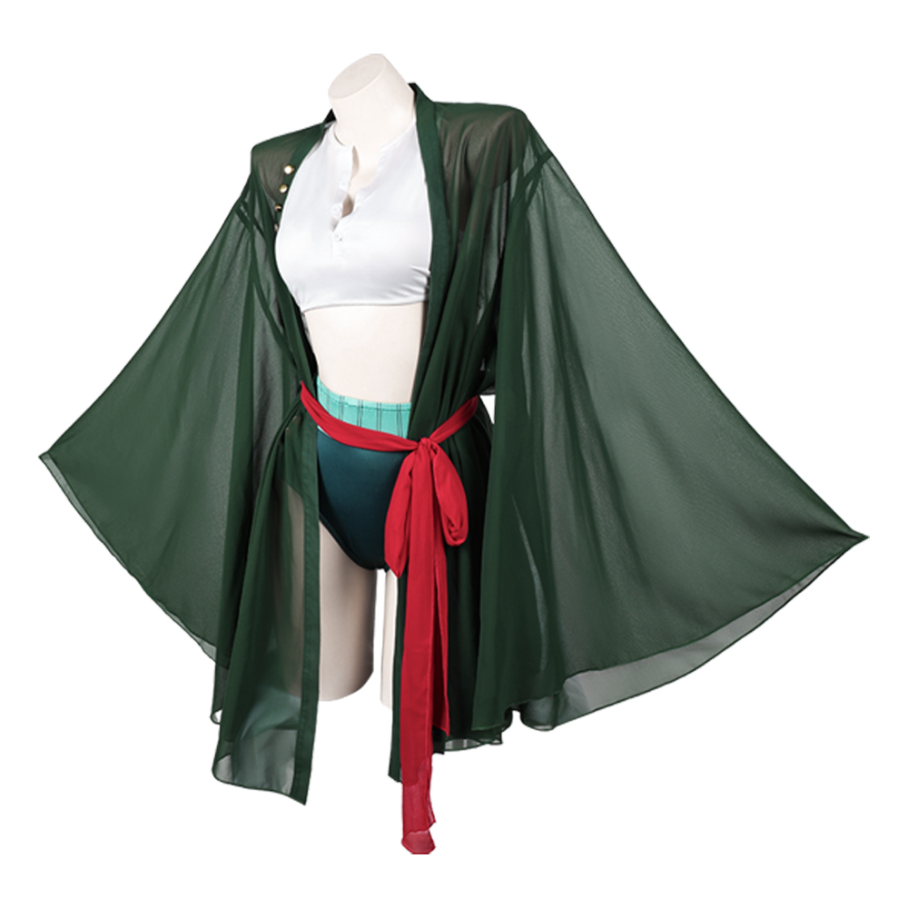 Fantasia Pirate Lady Roronoa O - Anime Zoro Cosplay Female avaliação e preço