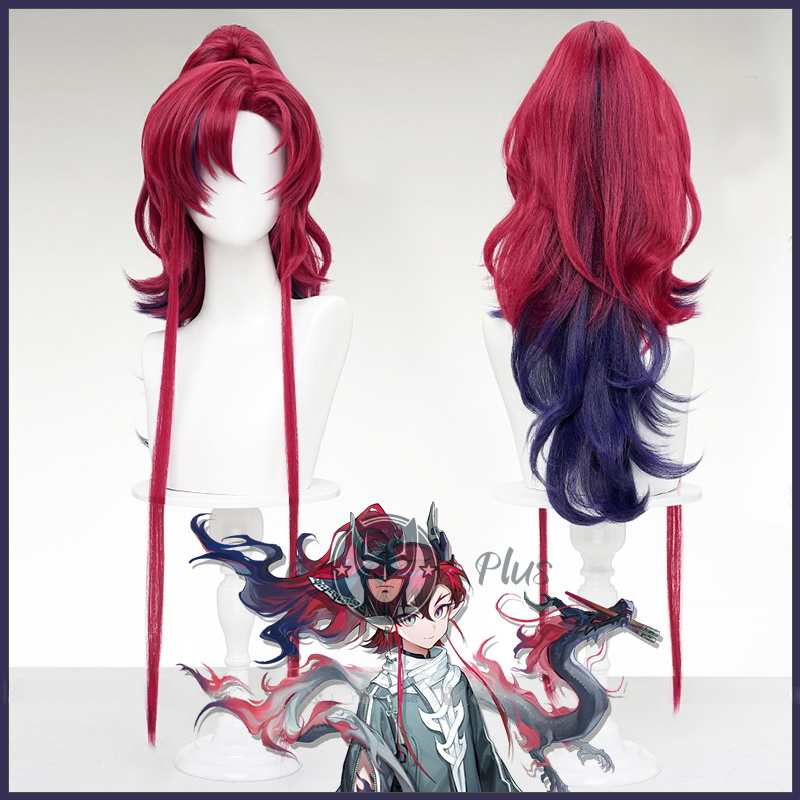 Arknights Yu Cosplay Wig Crims - Anime Cosplay Dress For Men avaliação e preço