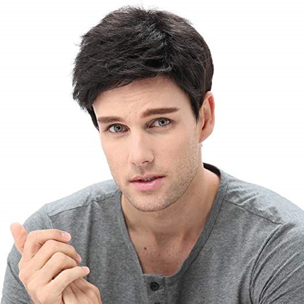 Men Synthetic Short Wigs Wigs  - Anime Cosplay For Black Guys avaliação e preço