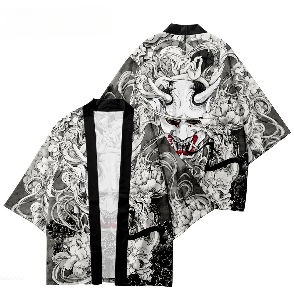 Japanese Demon Samurai Print K - Demon Slayer Haori avaliação e preço