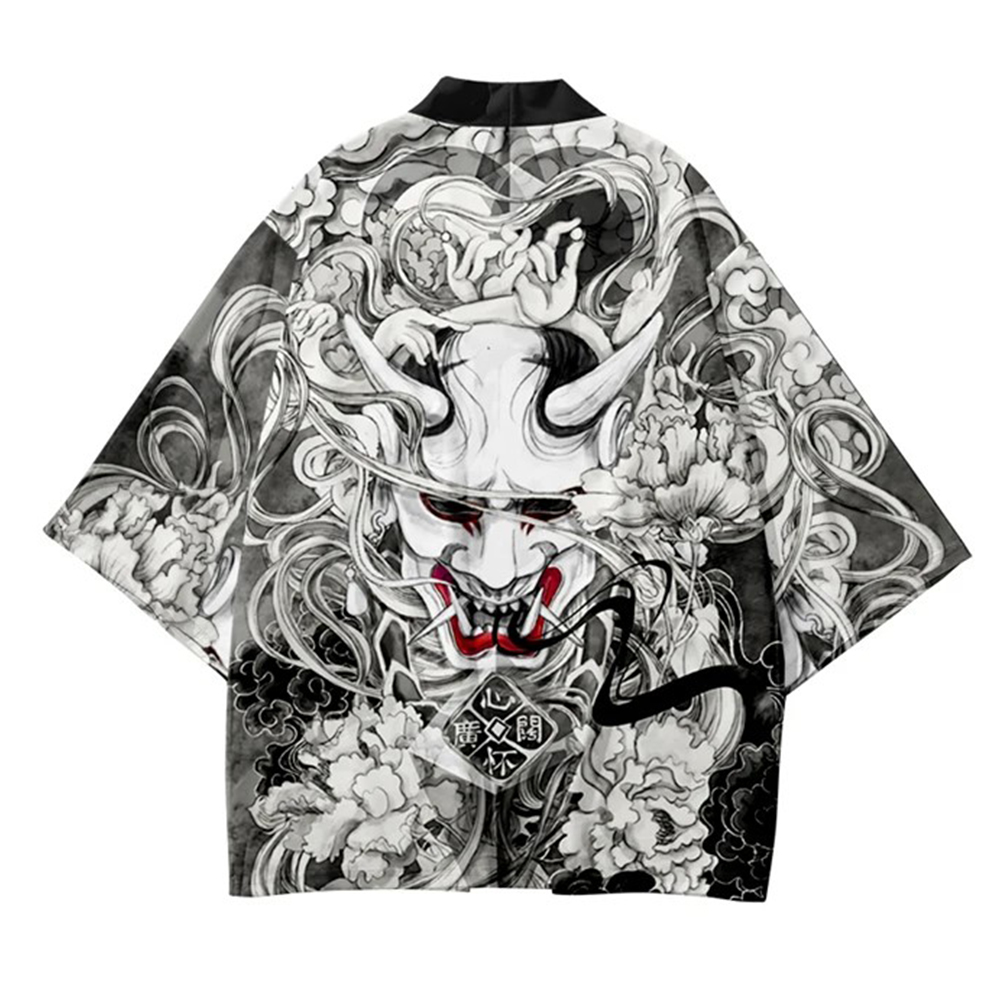 Japanese Demon Samurai Print K - Demon Slayer Haori avaliação e preço