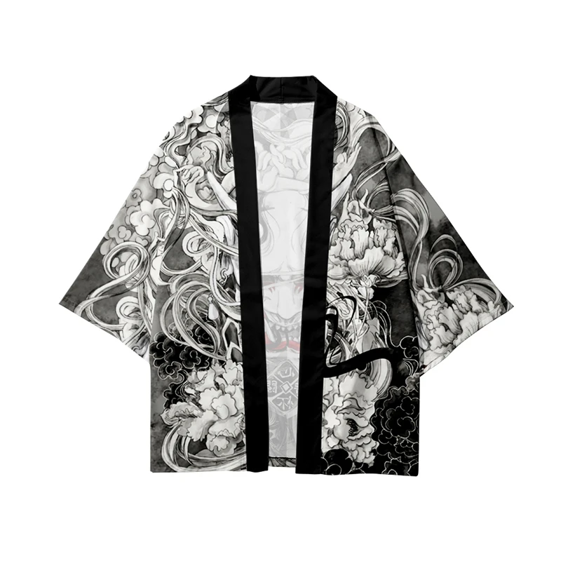 Japanese Demon Samurai Print K - Demon Slayer Haori avaliação e preço