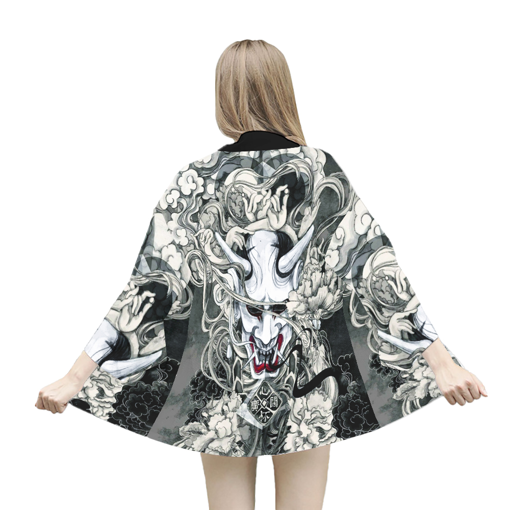 Japanese Demon Samurai Print K - Demon Slayer Haori avaliação e preço