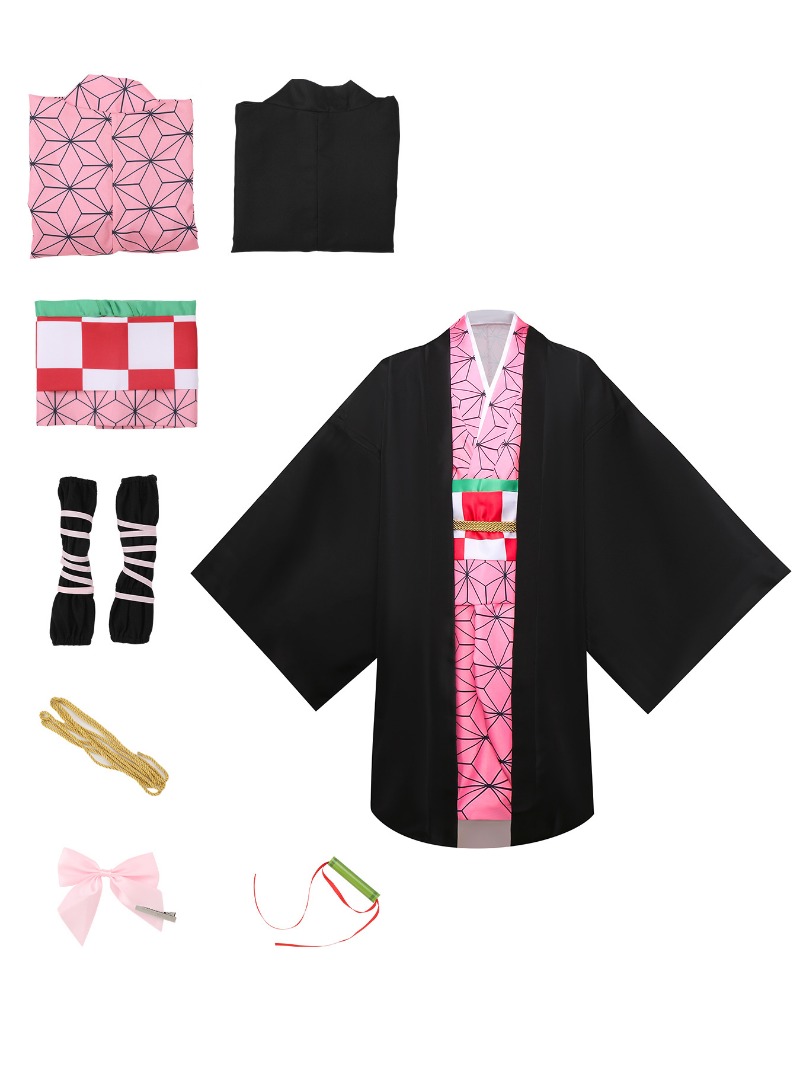 Kimetsu No Yaiba Cosplay Kimon - Anime Cosplay Nezuko avaliação e preço