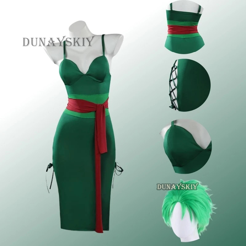 Anime Roronoa Zoro Cosplay Cos - Anime Zoro Cosplay Female avaliação e preço