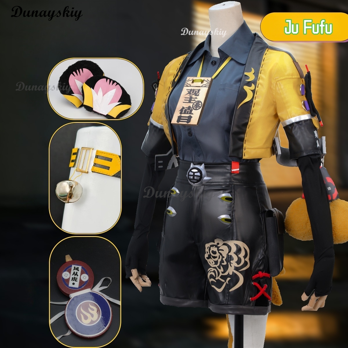 Ju Fufu Cosplay Costume Wig ZZ - Anime Cosplay Zzz avaliação e preço