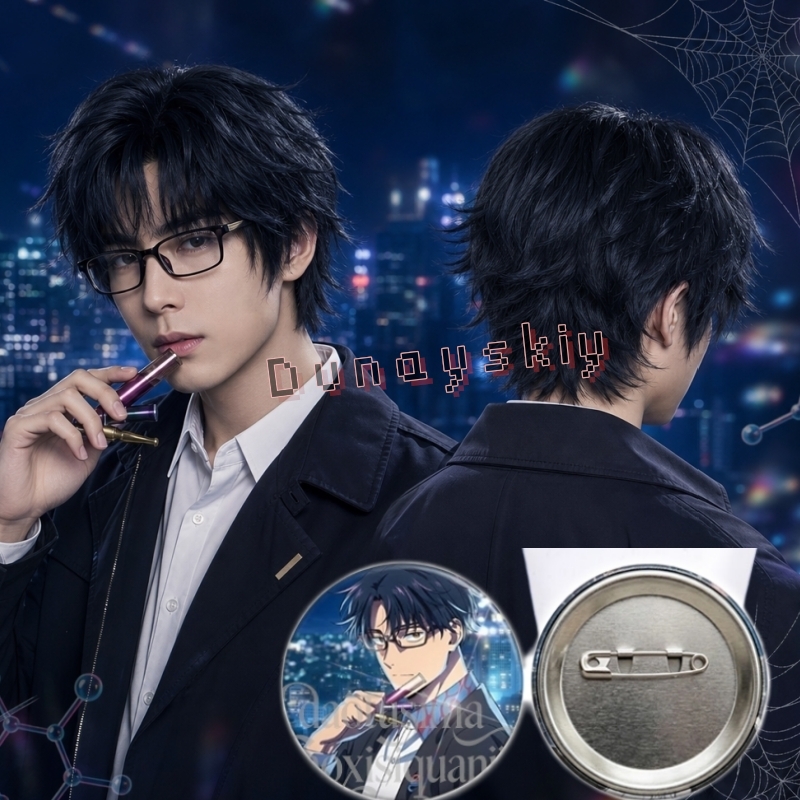 Anime MARRIAGETOXIN Cosplay Wi - Anime Cosplay Blue Hair avaliação e preço