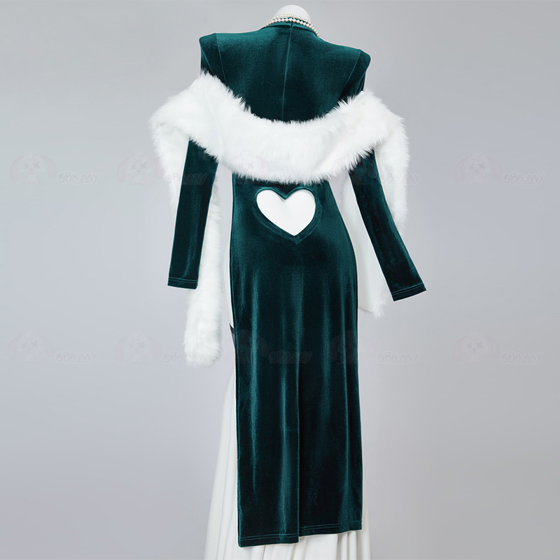 Sexy Velet Furry Cape Dress Wi - Anime Cosplay One Punch Man avaliação e preço