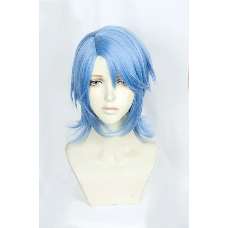 Kingdom Hearts III Aqua Cospla - Anime Cosplay Blue Hair avaliação e preço