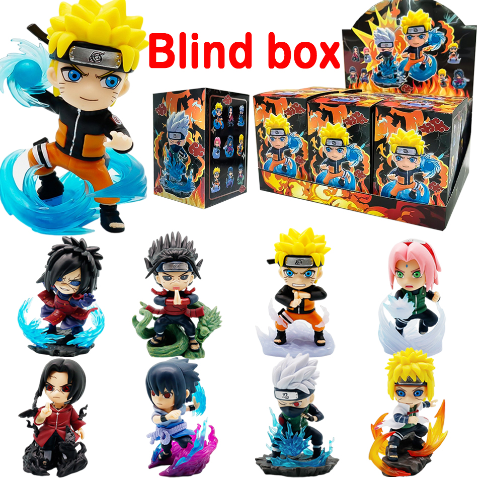 1-9pcs Naruto blind box Figure - Anime Cosplay Naruto avaliação e preço