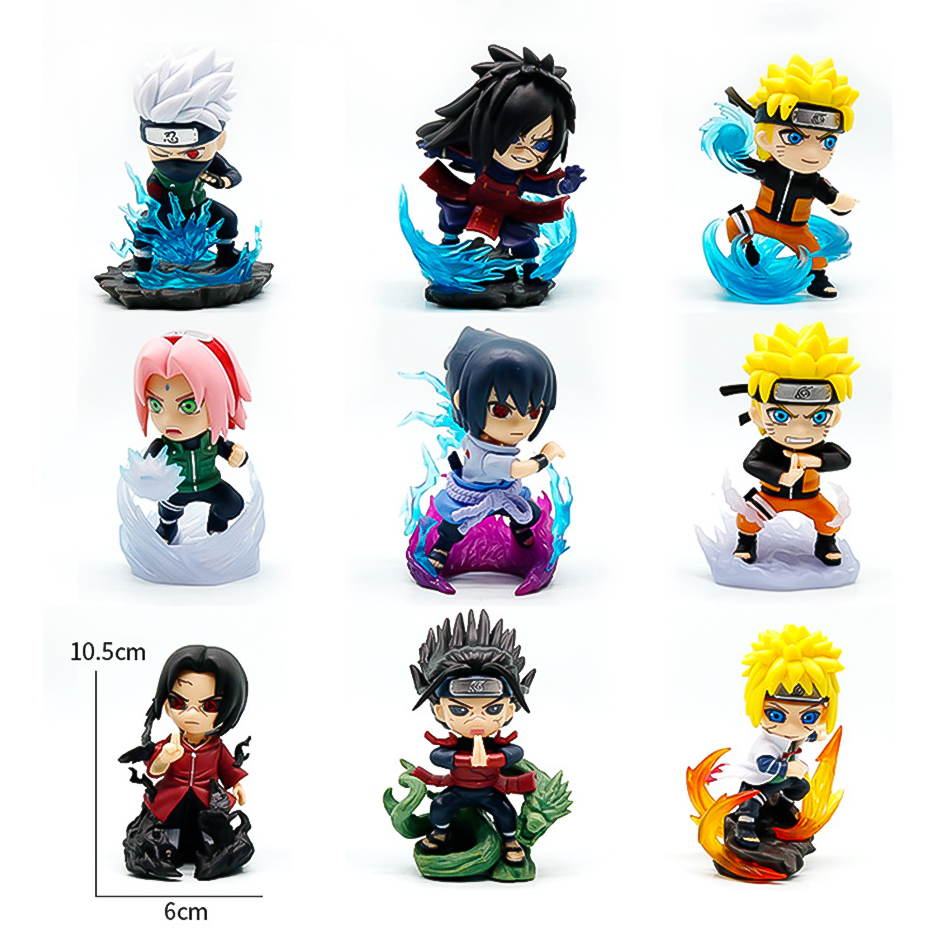 1-9pcs Naruto blind box Figure - Anime Cosplay Naruto avaliação e preço