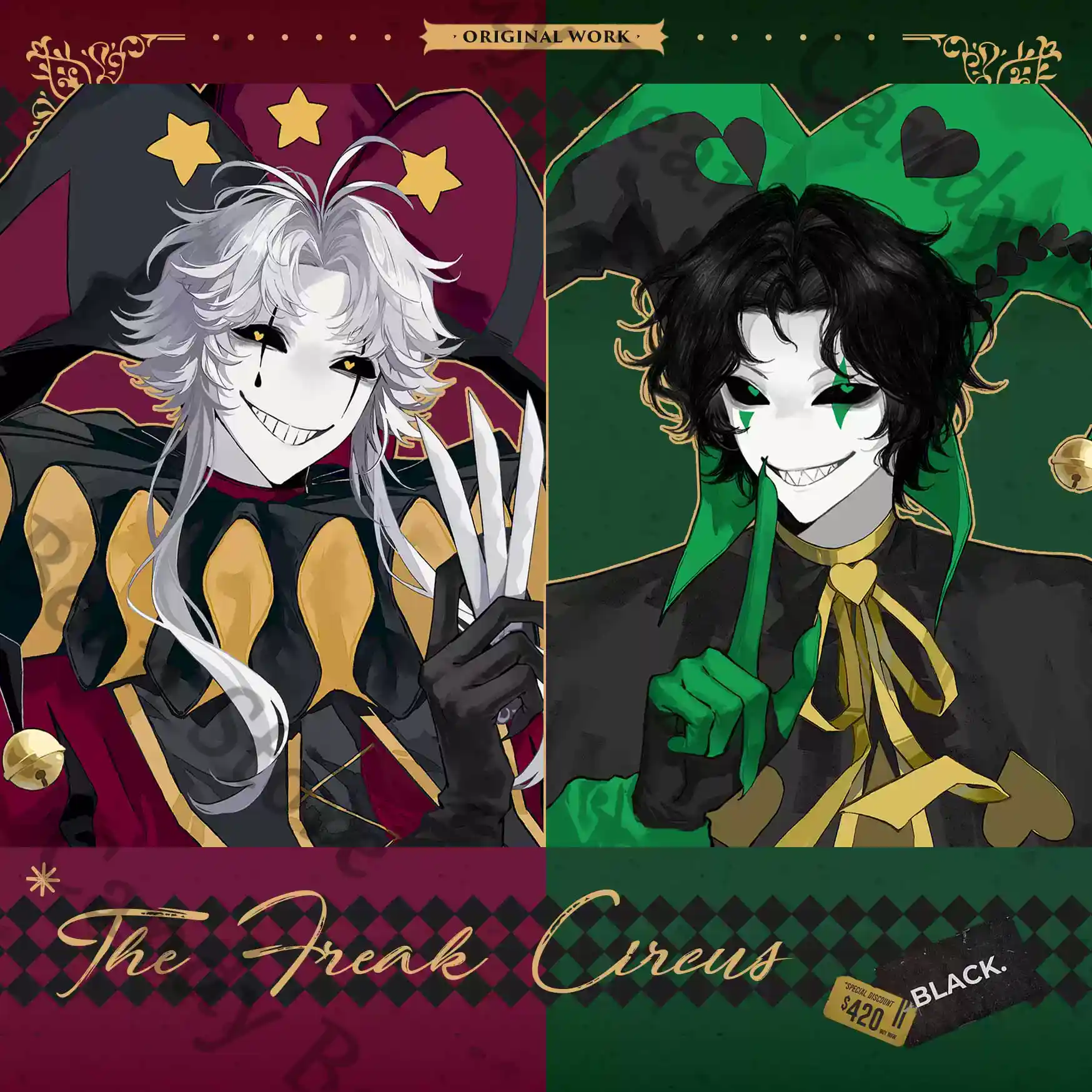 Anime ‌The Freak Circus Pierro - Anime Cosplay Images avaliação e preço