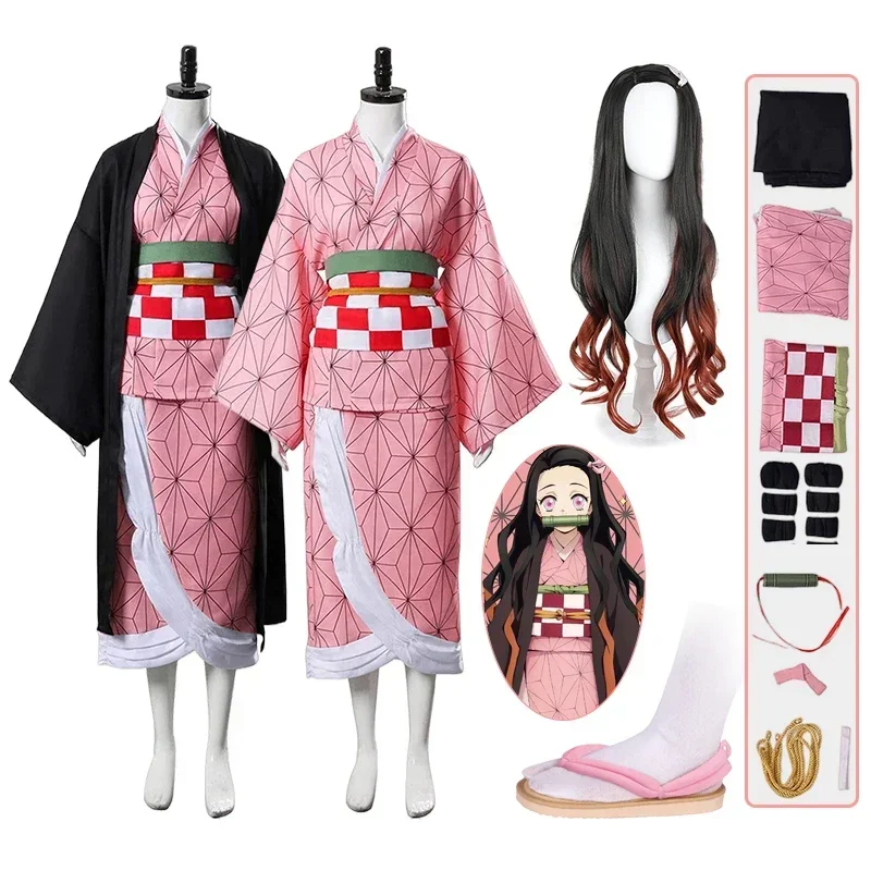 Anime Kamado Nezuko Cosplay Co - Demon Slayer Haori avaliação e preço