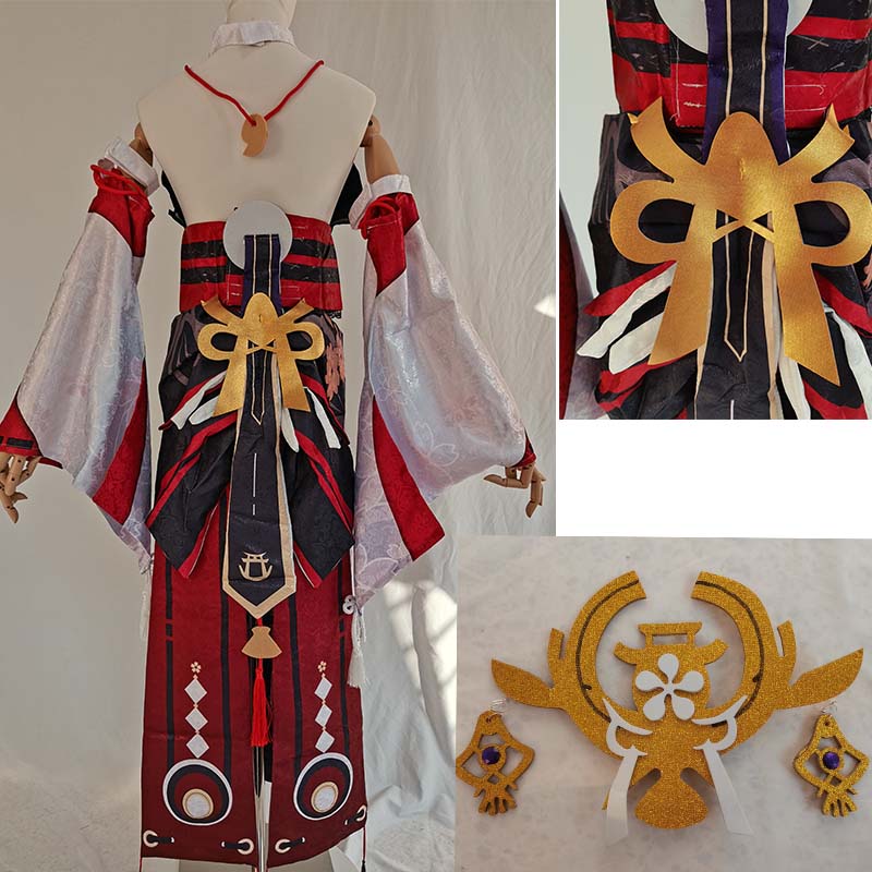 Yae Miko Full Set Guuji Yae Co - Cosplay Anime Yae Miko avaliação e preço