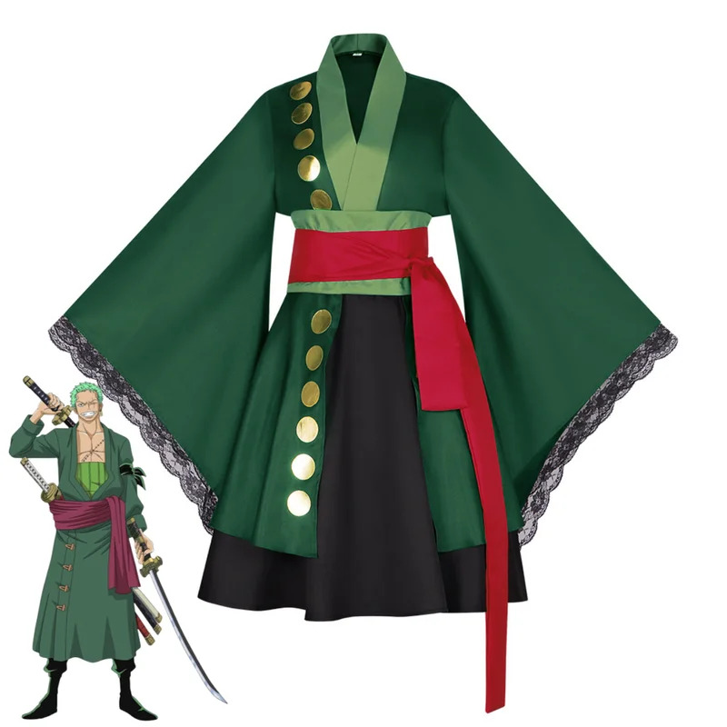 Anime Roronoa Zoro Cosplay Cos - Anime Zoro Cosplay Female avaliação e preço
