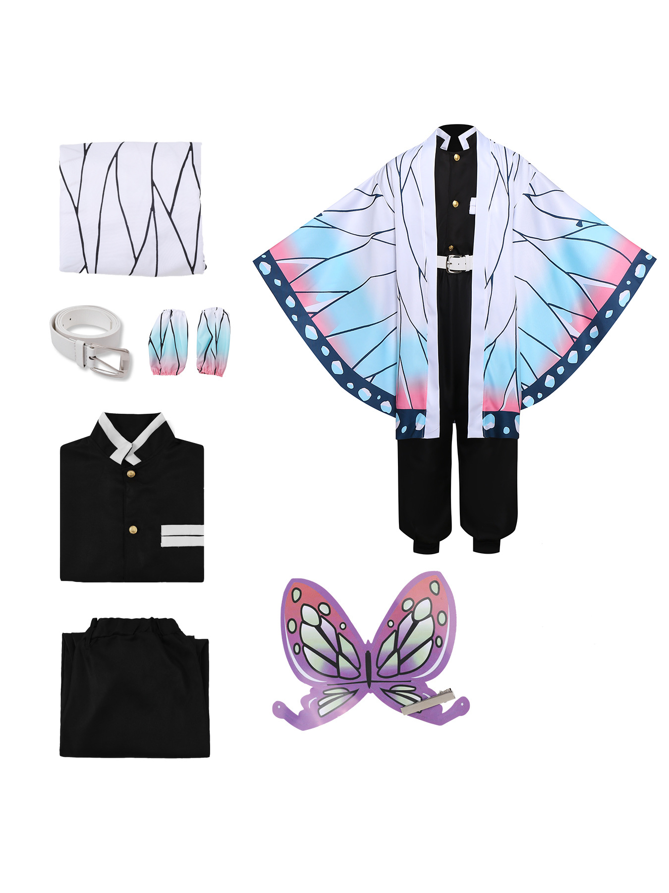 Kamado Nezuko Cosplay Costume  - Anime Cosplay Nezuko avaliação e preço