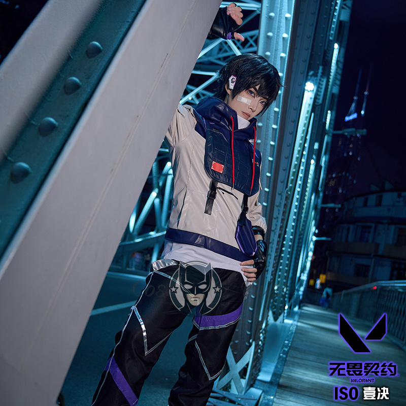 ISO Cosplay Valorant Costume H - Anime Cosplay Dress For Men avaliação e preço