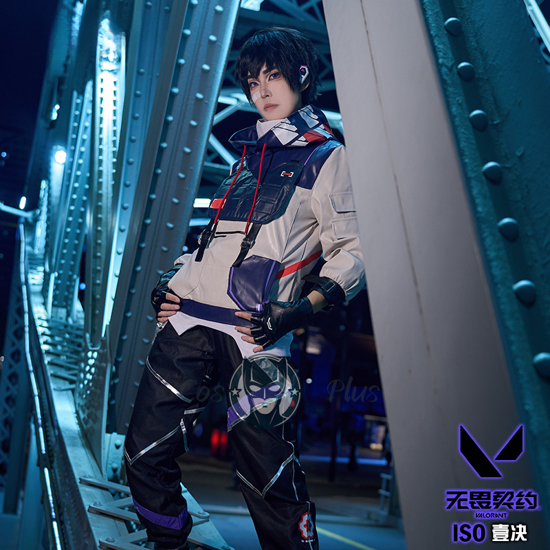 ISO Cosplay Valorant Costume H - Anime Cosplay Dress For Men avaliação e preço