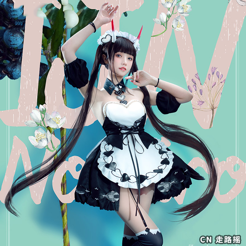 Game Azur Lane KMS August Von  - Anime Cosplay Maid avaliação e preço