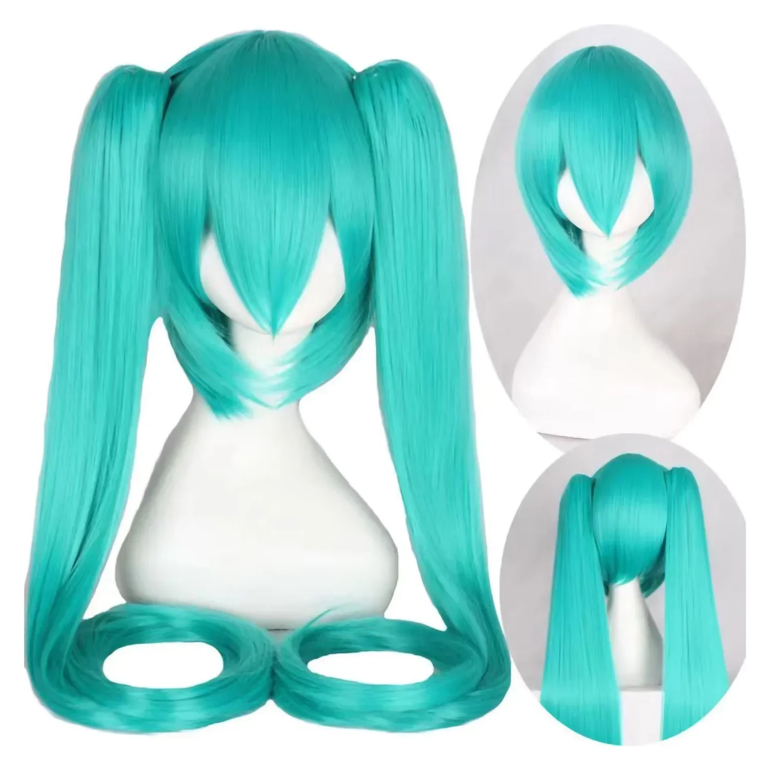 2026 Miku Cosplay Wig 105cm Lo - Anime Cosplay Blue Hair avaliação e preço