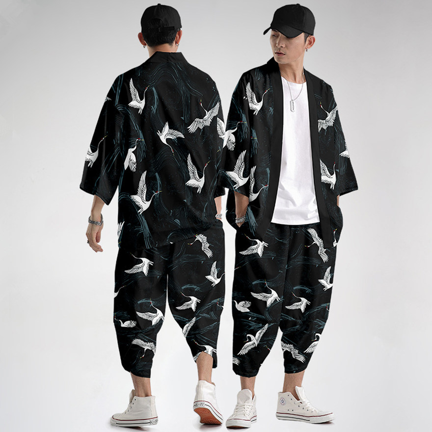 Harajuku Tops Robe Fashion Asi - Demon Slayer Haori avaliação e preço