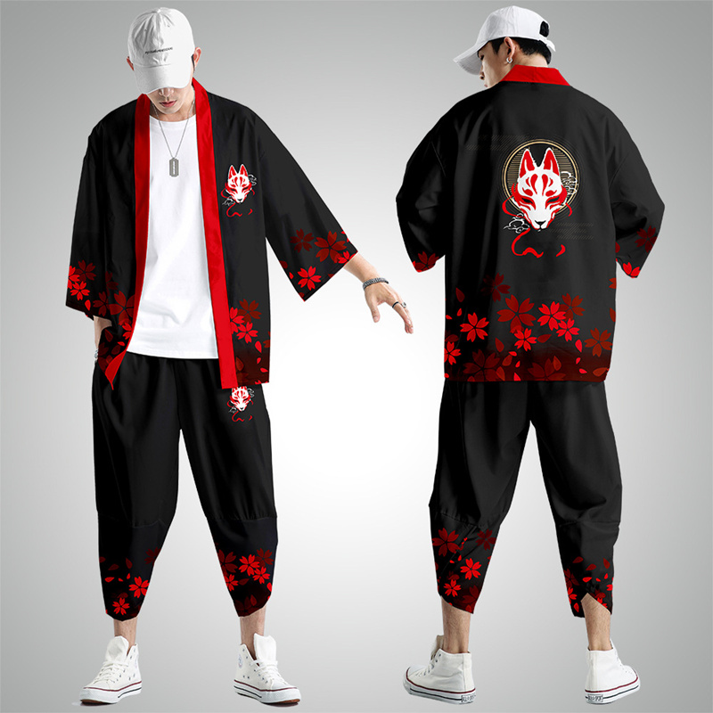 Harajuku Tops Robe Fashion Asi - Demon Slayer Haori avaliação e preço