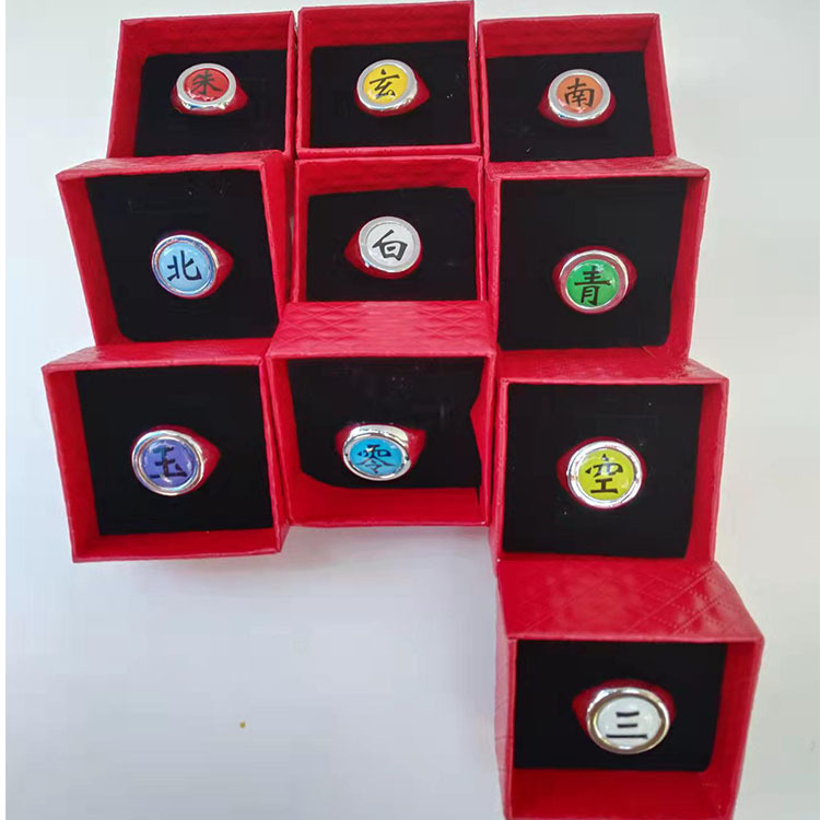 Hot Anime Accessories Ring Aka - Anime Cosplay Naruto avaliação e preço