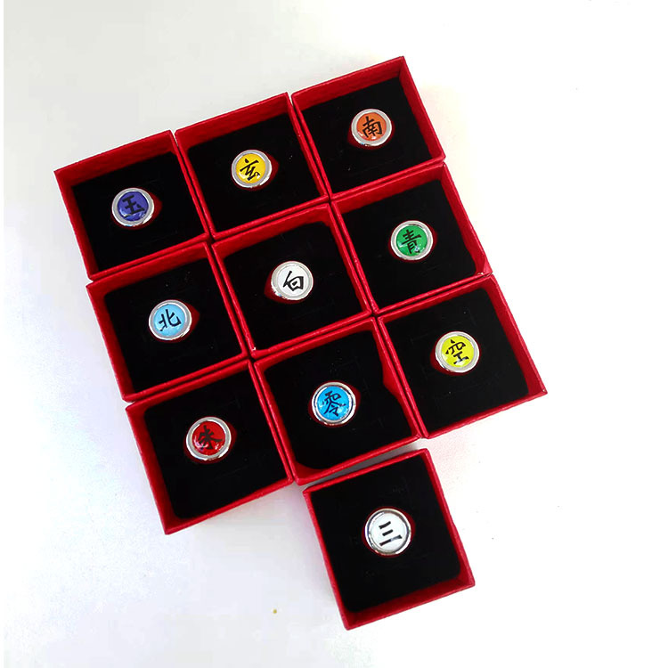 Hot Anime Accessories Ring Aka - Anime Cosplay Naruto avaliação e preço