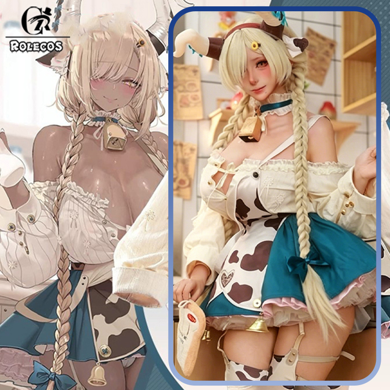 ROLECOS Game Azur Lane Owari c - Anime Cosplay Maid avaliação e preço
