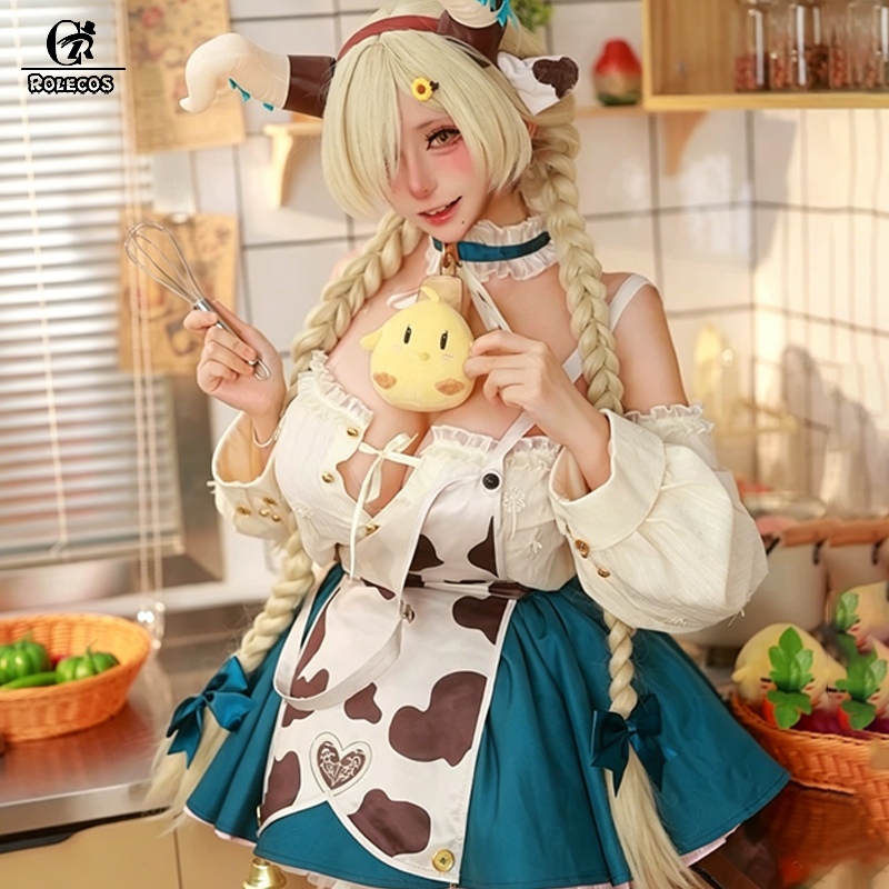 ROLECOS Game Azur Lane Owari c - Anime Cosplay Maid avaliação e preço