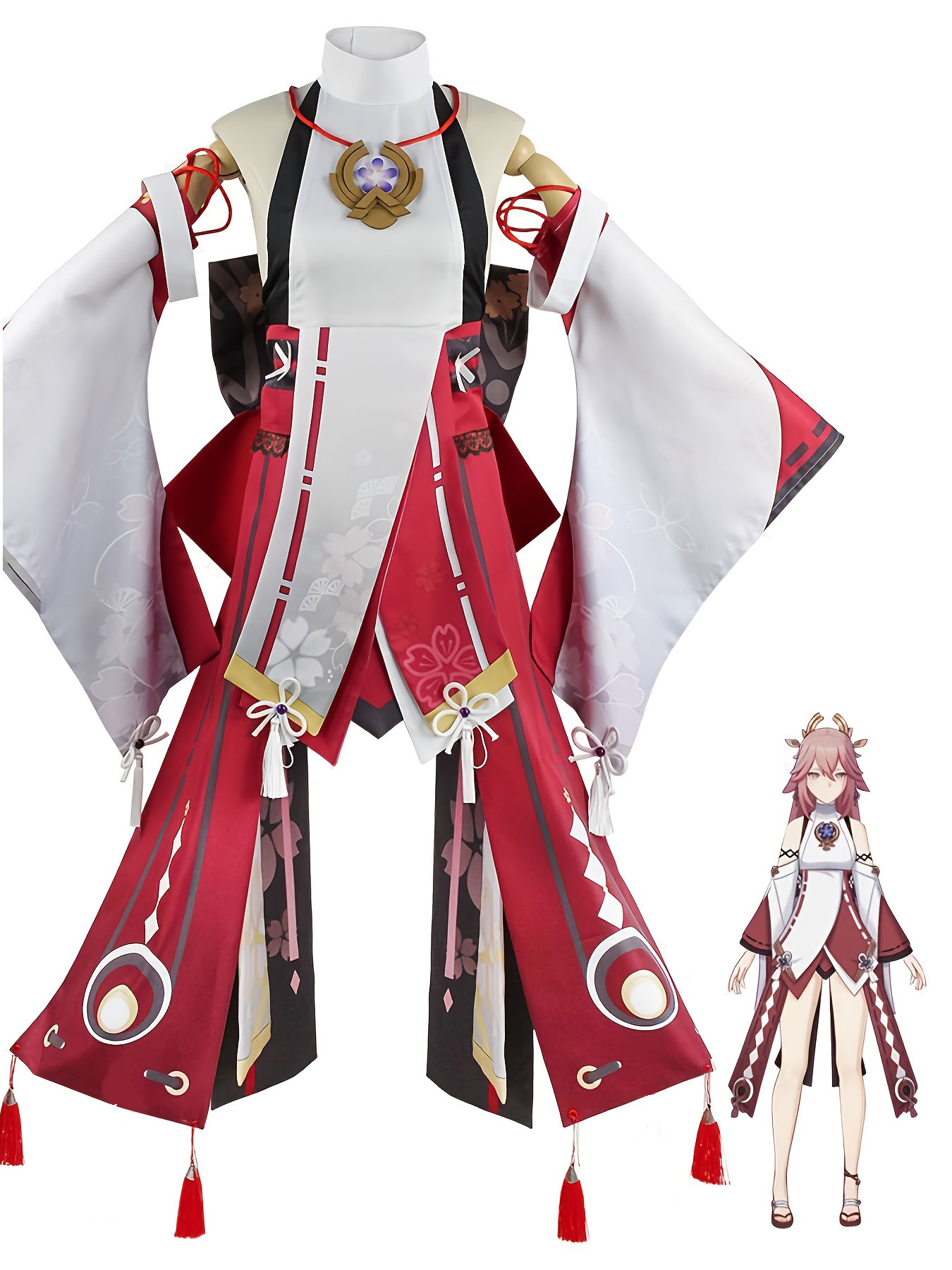 Genshin Impact Yae Miko Cospla - Cosplay Anime Yae Miko avaliação e preço