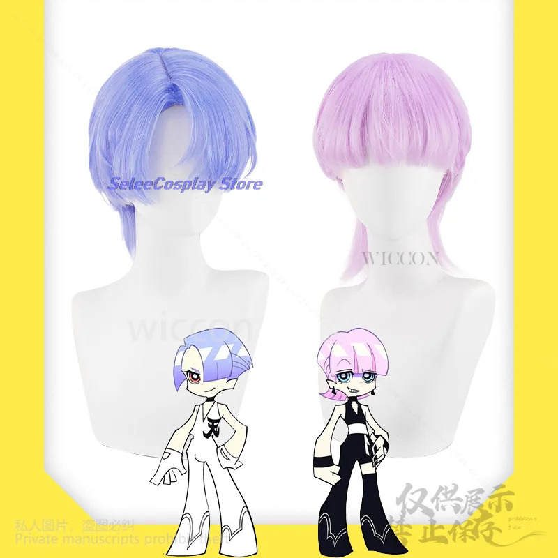 wiwiwi 123New PANTY & STOCKING - Anime Cosplay Blue Hair avaliação e preço