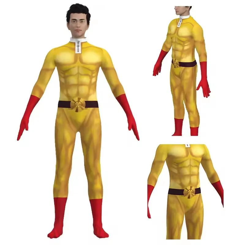 Saitama Full Cosplay Set One P - Anime Cosplay One Punch Man avaliação e preço