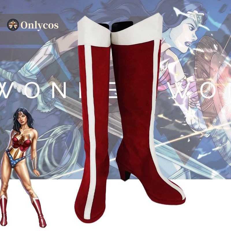 Wonder Cosplay Woman Shoes Hal - Cosplay Anime Shoes avaliação e preço