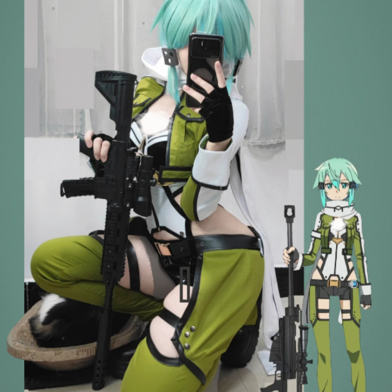 SAO Sword Art Online GGO Sinon - Cosplay Anime Online avaliação e preço