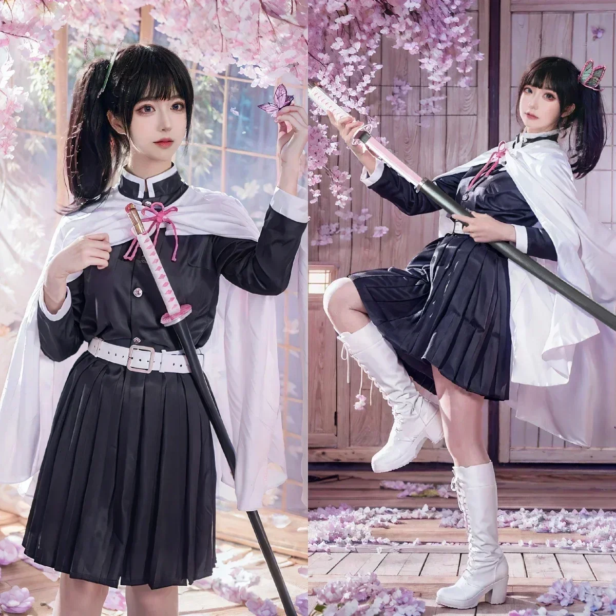 Tsuyuri Kanao Cosplay Kostuum  - Demon Slayer Haori avaliação e preço