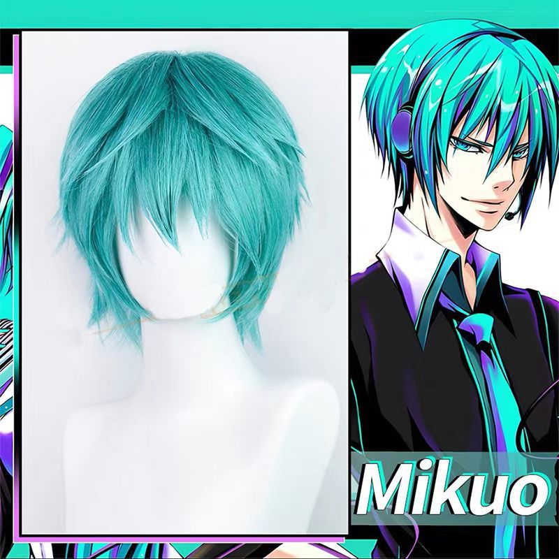 Mikuo Cosplay Wig Anime Miku B - Anime Cosplay Blue Hair avaliação e preço