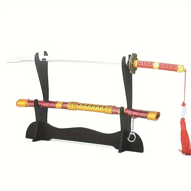 Black Samurai Sword Display St - Anime Cosplay Katana avaliação e preço