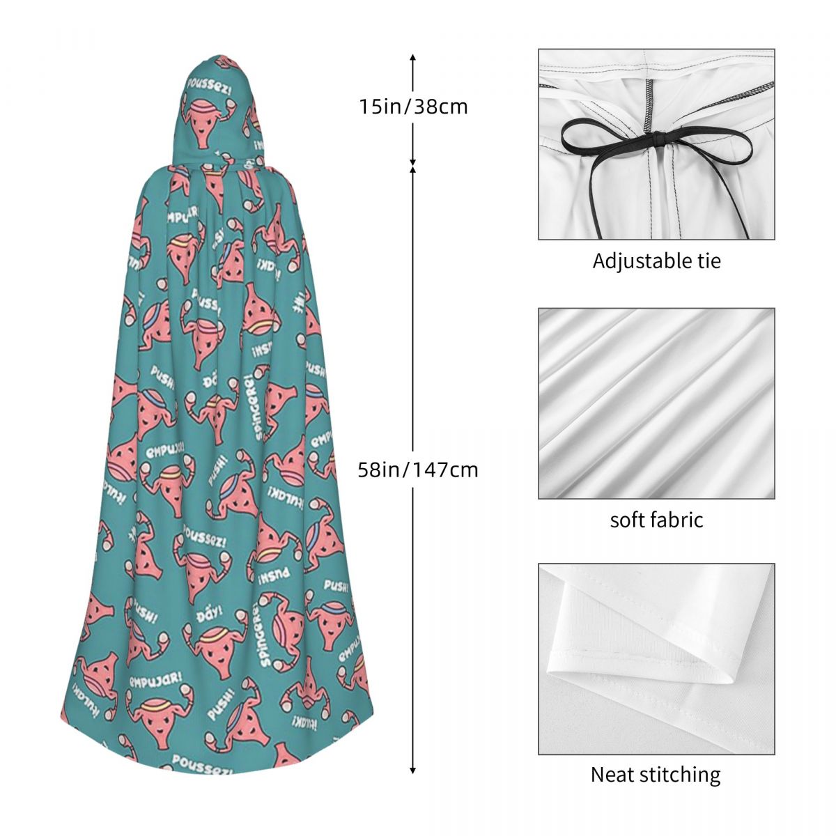 Pregnant Uterus PUSH Scrubs, N - Anime Cosplay Pregnant avaliação e preço